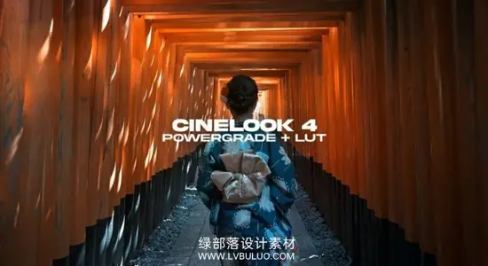 调色预设 电影感调色深邃深蓝色橙色达芬奇PowerGrade节点+LUT CineLook 4 DaVinci Resolve PowerGrade + LUT