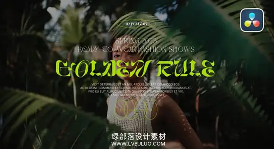 达芬奇预设 10种电影感标题进阶版好莱坞影院风格文字动画 Cinematic Titles v.2