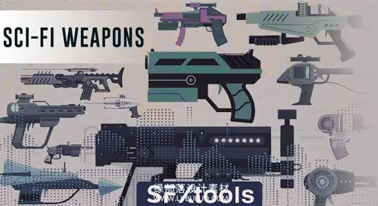 音效素材 160组科幻武器音效激光能量枪射击游戏SFX库 Cinetools – SciFi Weapons