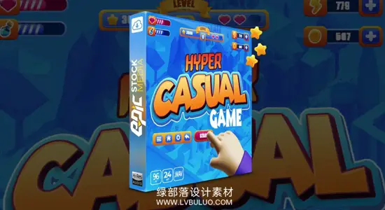 音效素材 406个休闲游戏用户界面应用程序UI交互音效 Epic Stock Media – Hyper Casual Game UI