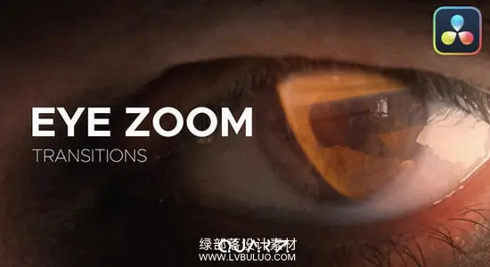 达芬奇模板 眼睛缩放动态眼部特写转场过渡特效 Eye Zoom Transitions