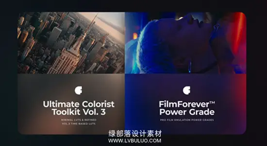 调色预设 终极好莱坞Kodak 2383胶片纹理仿真达芬奇PowerGrade节点+LUT包 FilmForever Vol. 2, Colorist Toolkit, Vol. 3 (2022) &, Power Curves