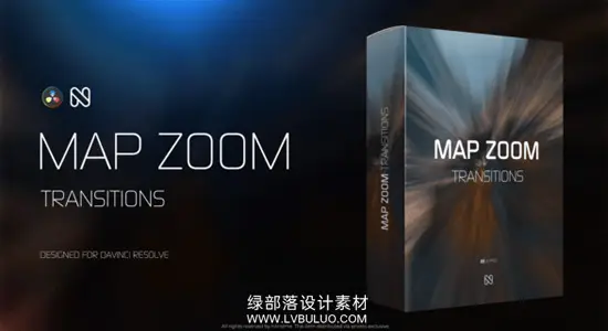 达芬奇模板 地图缩放摇曳晃动动态地图转场过渡特效 Map Zoom Transitions for DaVinci Resolve