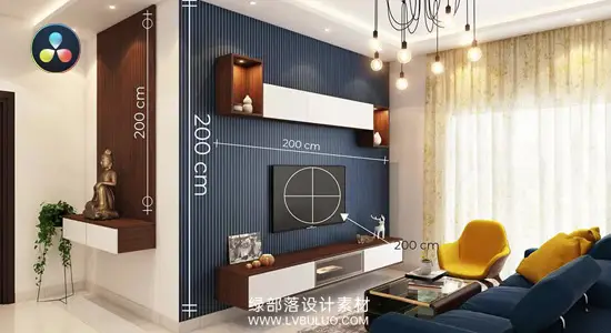 达芬奇预设 测量标注线动态尺寸距离指示动画 Measurement Lines