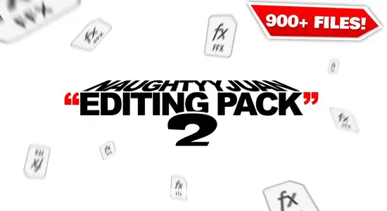 900+嘻哈摇滚风视频叠加预设音效文本动画剪辑合集 Naughtyyjuan Editing Pack V2
