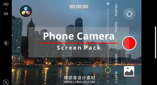 达芬奇预设 手机相机屏幕智能手机拍摄界面显示动画 Phone Camera Screen Pack