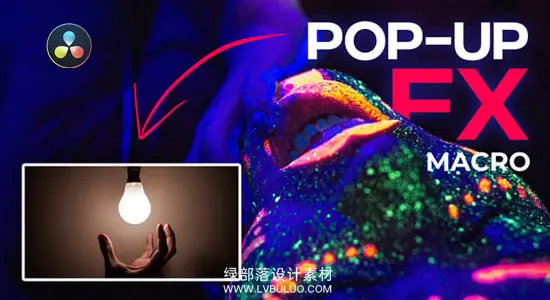 达芬奇预设 画中画弹出特效动态画面弹出与缩放展示动画 Pop Up Effects