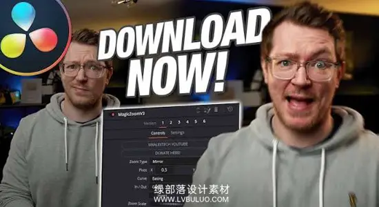 达芬奇预设 智能动态变焦推拉镜头无缝缩放工具 Seamless ZOOM Tool – Magic Zoom V3