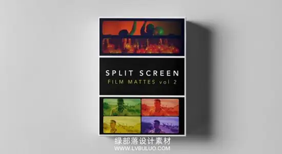 图片素材 80个多种风格电影分屏遮罩素材包第二版 Split Screen Film Mattes v2