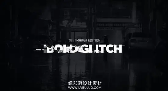 达芬奇模板 8种粗犷故障干扰风格动态文字标题动画 Title Animator – Bold Glitch