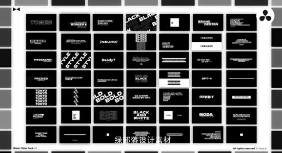 达芬奇预设 82组动态文字标题特效动画合集 Titles Pack