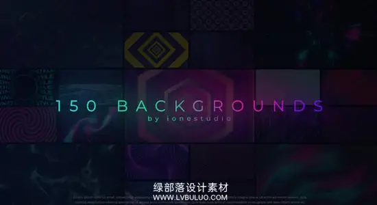 AE模板 150组动态彩色渐变循环背景动画 150 Loop Backgrounds