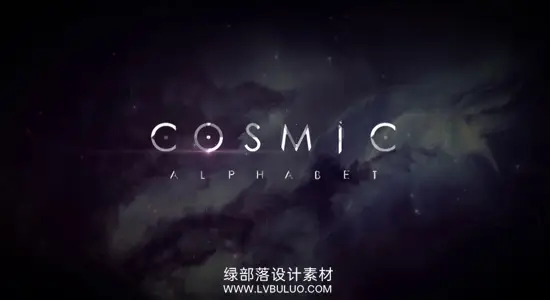 视频素材 57个宇宙科幻风格动态字母数字动画 AEJuice – Cosmic Animated Alphabet