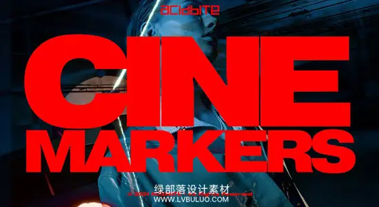 视频素材 57个复古35mm胶片涂鸦标记划痕打孔叠加动画 AcidBite – CineMarkers