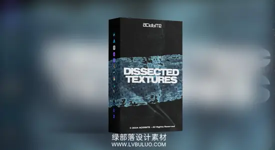 视频素材 30个做旧纸张金属皮革铁锈划痕垃圾纹理叠加动画 AcidBite – Dissected Textures