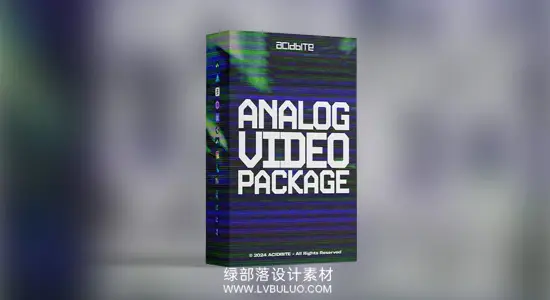 视频素材/PR模板 50多个90年代复古模拟电视噪点故障取景器叠加 Acidbite – Analog Video Package