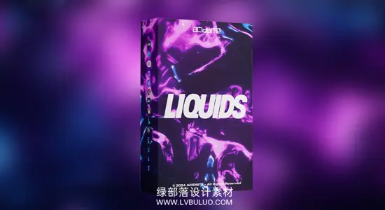 视频素材 14组抽象流体液体流动背景循环动画 Acidbite – Liquids