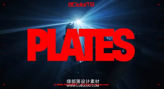 PS模板/图片/视频素材 110+复古摇滚未来主义主题CRT胶片边框纹理叠加动画 Acidbite – Plates