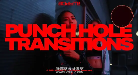 PR预设/视频素材 33个复古胶片打孔穿孔转场叠加动画 Acidbite – Punch Hole Transitions