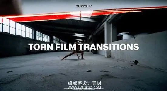 视频素材 8组真实35mm胶片撕裂转场过渡动画 Acidbite – Torn Film Transitions