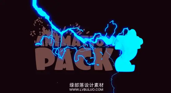AE模板/4K视频素材 100个动态图形能量电流液体MG动画转场过渡 Animation Pack 2