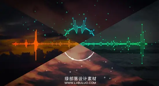 AE模板 未来科技感音频可视化模板 Audio Spectrum Music Visualizer