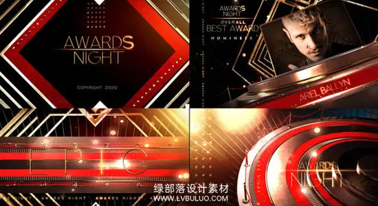AE模板 颁奖典礼栏目包装片头开场动画 Awards Show Broadcast Pack