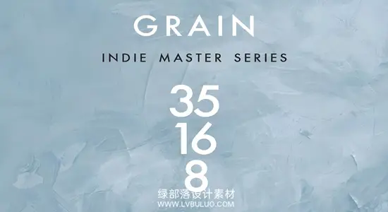 视频素材 44个真实35/16/8mm胶片颗粒纹理叠加动画 CineGrain – Grain – Indie Master Series