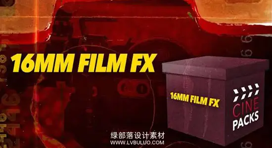 视频素材 100个16毫米真实柯达胶片颗粒灼烧叠加转场动画 CinePacks – 16mm Film FX