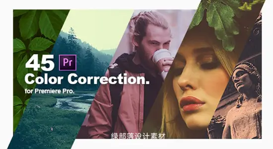 PR调色预设 45个电影级色彩校正自然复古冷暖调色 Color Correction & Color Grading Presets
