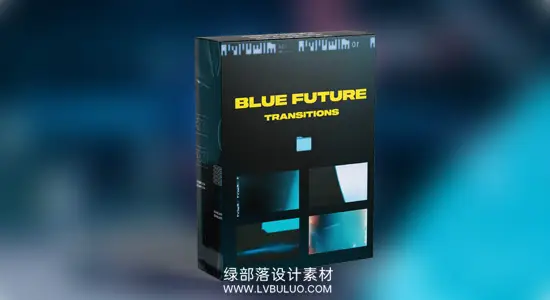 视频素材 20个梦幻电蓝光效闪烁转场过渡动画 Creator FX – Blue Future Transition