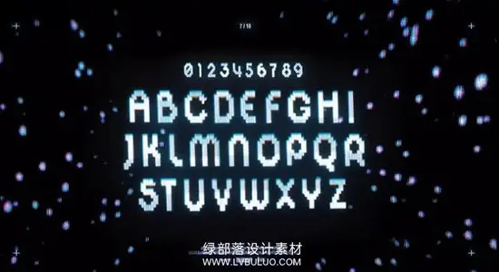 视频素材 800+复古CRT扫描线像素纹理英文字母数字字符动画 EZCO – CRT Fonts