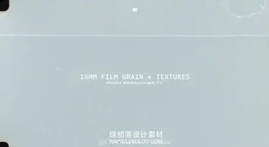 视频素材 复古电影质感16mm真实胶片颗粒纹理扫描遮罩动画 Ezra Cohen – 16mm Film Grain + Textures