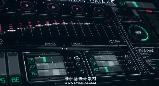 AE/PR模板 200+未来科技感HUD/FUI动态图形设计元素 FUI HUD Design Elements