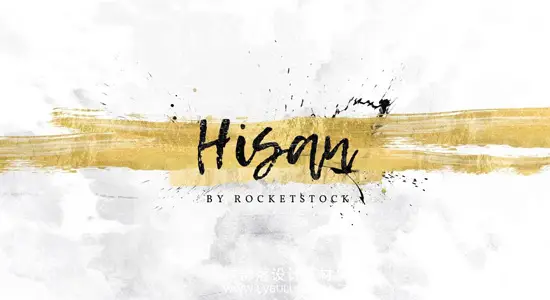 视频素材 56种墨迹飞溅纸上喷洒特效转场动画 Hisan Ink Splash Transitions