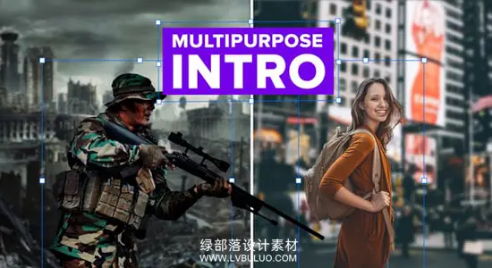 AE模板 三维分层聚焦感多用途图文展示动画 Intro Multipurpose