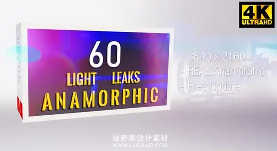 视频素材 60个电影感镜头漏光失真炫光光效叠加动画 Light Leaks