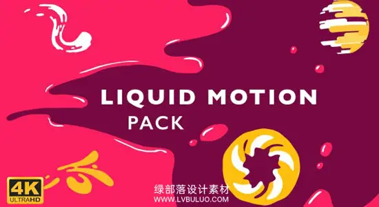 视频素材 110个液态流体动态MG图形动画 Liquid Motion