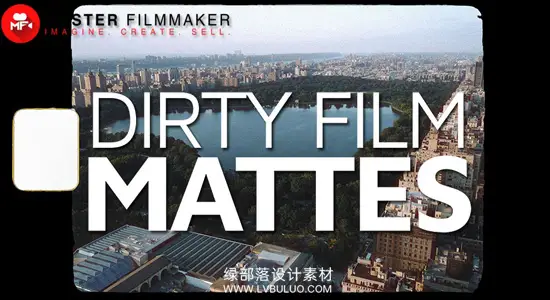 视频素材 37个电影胶片做旧遮罩穿孔灼烧噪点刮痕边框叠加动画 Master Filmmaker – Dirty Film Mattes Pro