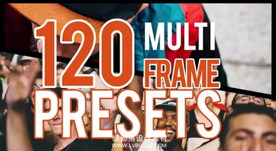PR预设 120个动态多画面视频分屏拼贴动画 Multiframe Presets