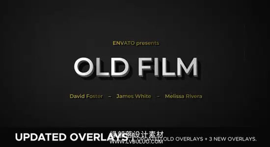AE模板 复古老电影抖动演职人员表片头片尾介绍字幕 Old Film