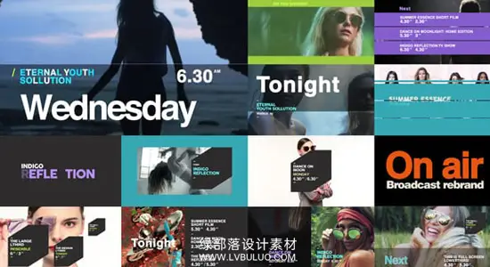 AE模板 电视台节目预告导视栏目包装动画 On Air – Broadcast Rebrand