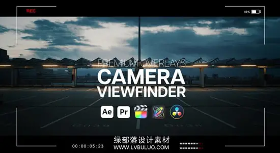 AE/PR模板/视频素材 相机摄像机录制取景框对焦叠加动画 Overlays Camera Viewfinder