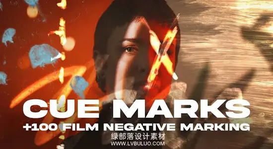 视频素材 114个复古35mm胶片孔划痕标记涂鸦纹理叠加动画 Pixflow – Cue Marks