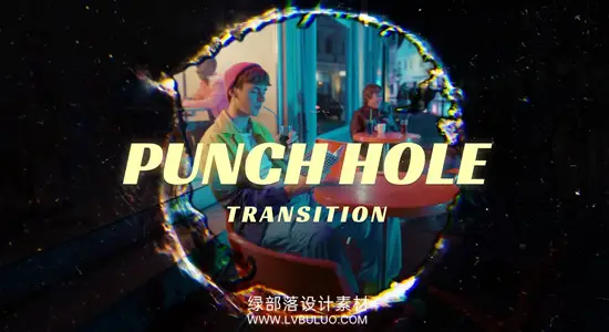 视频素材 20个复古胶片打孔穿孔刮痕纹理叠加转场动画 Pixflow – Punch Hole Video Overlays