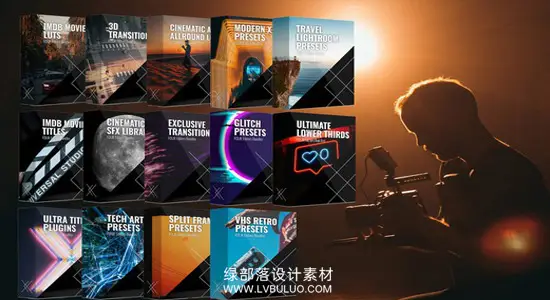 3000+PR预设+调色LUT+转场预设+音效后期全能素材包 Platinum Bundle：Complete All in 1-3000+