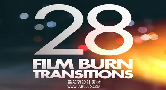 视频素材 28组胶片灼烧漏光转场动画 Professional Overlay Transitions