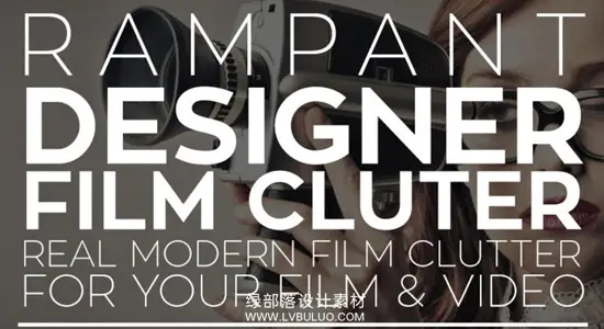 视频素材 185款复古胶片杂乱划痕噪波特效叠加动画 Rampant Design Tools – Film Clutter