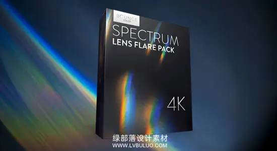 视频素材 25组4K棱镜光谱镜头炫光耀斑特效动画 SPECTRUM Lens Flares 4K