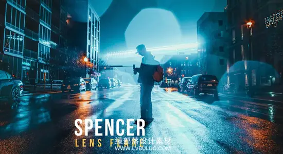 视频素材 321个电影级镜头炫光特效动画 SPENCER Cinematic Lens Flares